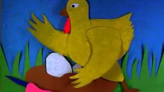 cutout puppet hen