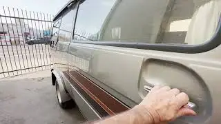 1978 G20 Conversion Van sliding door open and close