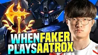 WHEN FAKER PLAYS AATROX! - SKT T1 Faker Plays Aatrox vs Pantheon Mid! |  Season 2020 KR SoloQ