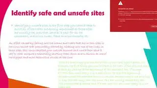Identify safe and unsafe sites