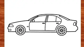 HOW TO DRAW BMW M5 E39 2001 CAR | EASY CAR DRAWING STEP BY STEP 