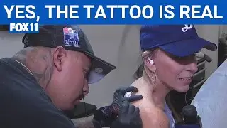 FOX 11 reporter gets Dodger tattoo live on air  | FOX 11 LA