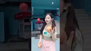 She Eats Apples While Juggling...👍❤️🌟