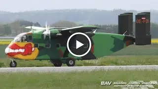 Short SC7 Skyvan - Pink Aviation Services OE-FDI - landing at Memmingen Airport