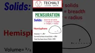 Mensuration Hemisphere #shorts