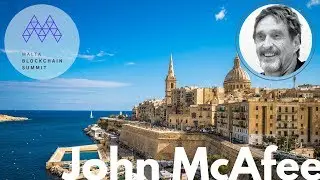 John McAfee at the Blockchain Malta Summit