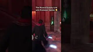 Sneaky Link with Professor Garlick 😏 #hogwartslegacy