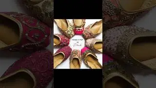 Embroidered jutti design's for women's festive juttis #shorts #shortsviral #youtubeshorts