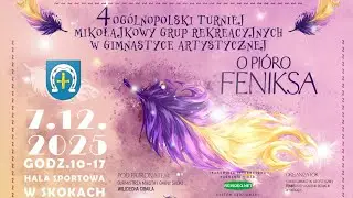 ZAPRASZAMY -7.12.2025 - 4 OG&Oacute;LNOPOLSKI TURNIEJ MIKOŁAJKOWY W GIMNASTYCE ARTYSTYCZNEJ O PI&Oacute;RO FENIKSA