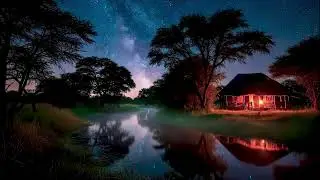 🌌 Frog Sound & Cricket Chirps for Deep Sleep | Night Nature for Wellness & Stress Relief 🌌