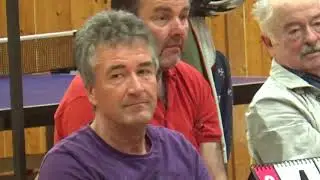 Dr Ulrich Emter vs Erber Stockmann 1 DJK Sparta Noris Nuernberg vs SV Haiming Tischtennis Oberliga 2