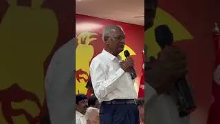 Comrade D raja CPI National General Secretary addressing the Maqdhoom Bhavan Re opening ceremony