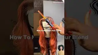 HOW TO STYLE A HUMAN HAIR  BLEND WIG #shorts #hairstyle #hair