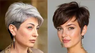 Boy Cut For Girls New 2024 | Undercut Pixie Haircut | Silver Pixie Haircuts