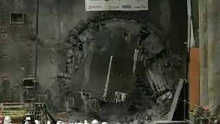 Broadway Subway TBM Elsie Breakthrough @ Mount Pleasant January 23, 2023