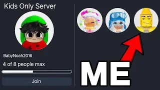 I Snuck Into KIDS ONLY SERVER in Steal A Brainrot!