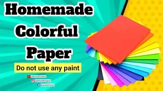 Homemade colour paper | homemade colour sheet | how to make colourful paper without colors 😱
