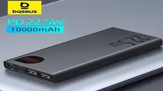 #Baseus Power Bank 10000mAh with 22.5W PD Fast Charging Powerbank Portable Battery Charger For iPho
