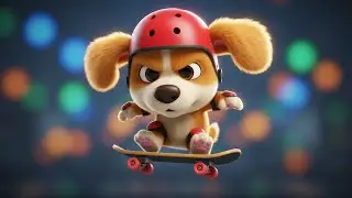 🎵🐶 Wuffi Rides His Skateboard &ndash; Fun Kids Song About Falling, Laughing & Trying Again! 🛹🌈