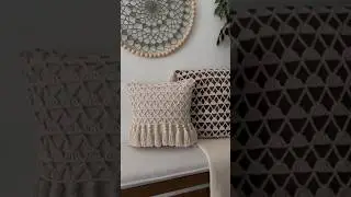 Crochet pillow cover tutorial with subtitles
