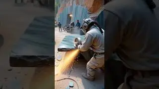 From a Labradorite Block to a Monolithic Loft Desk in 11 Seconds: Sparks, Quarry, Result #starberg