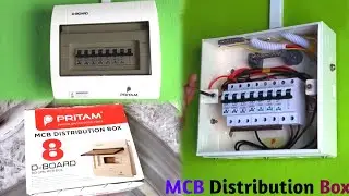 MCB Distribution Box Fitting and connection || 8 Way D-Board