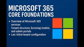M365 Core Foundations | Overview, Licensing, Tenant Setup #Microsoft365 #Office365 #M365Admin