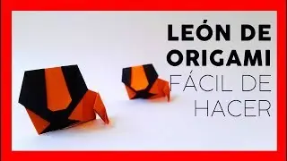 🦁 León de Origami 😃👍 Fácil de hacer