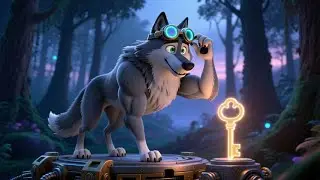 🐺🚀 **Wolf&rsquo;s Space Time Dive** 🌌🎶 | Space Adventure Song for Kids | Fun Learning Rhyme ✨👶
