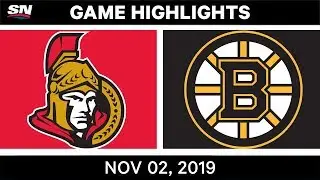 NHL Highlights | Senators vs Bruins &ndash; Nov. 2, 2019