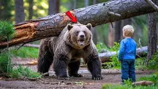 Mother Bear Trapped Under a Fallen Tree &ndash; What the Baby Did to Free Her Melted Hearts Everywhere