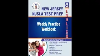 New Jersey NJSLA Assessments &ndash; 6th Grade ELA Test Prep Workbook Volume 2 | Book Preview Video