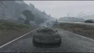 GTA 5 Fast Koenigsegg Rain Drive | Wet Roads by Day