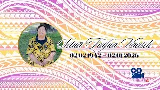 Funeral Fa’aaloaloga of Situā Faifua Vaasili