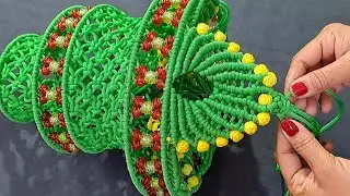 Macrame Jhumar New Design2023/मैक्रम का झूमर/Easy Macrame Jhumar Design