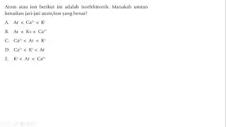 Latihan 3 - Sifat Keperiodikan Unsur