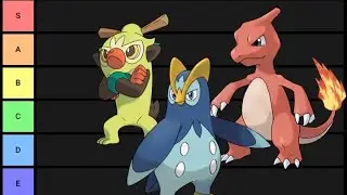 Tier List for the Starter Middle Evolution Pok&eacute;mon
