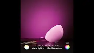 Philips  Hue Go Portable Dimmable LED Smart Light Table Lamp Compatible with Amazon Alexa A
