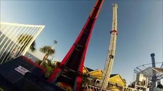 GoPro Thrills: Flare Looping Coaster Ride - Kemah Boardwalk