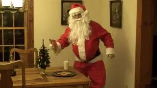 САНТА-КЛАУС ПОПАЛ НА ВИДЕО