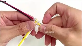 How to Connect LED Strip and wire--Corner Powered in L Shape, best for COB