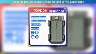 Get TOPDON TopScan Moto Car Scan Auto Motorcycle Diagnostic Tools Engine OBD2 Scanner Tool Professi