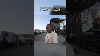 When security catch you backstage! 🤣 #festival #justhangingaround