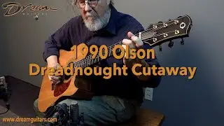1990 Olson Dreadnought Cutaway, Indian Rosewood/Sitka Spruce