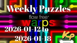 Flow Free Warps - Weekly Puzzles - Extreme Tower - 2026-01-12 to 18 - January 12th to 18th 2026