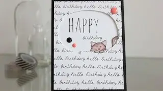 Masculine birthday card / Tarjeta de cumplea&ntilde;os masculina