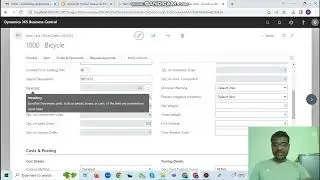 4. Overview of Item Card in Business Central Dynamics 365 in Hindi