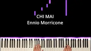 Ennio Morricone - Chi Mai (Le Professionnel) | Piano Visualizer | Artem Riabtsev