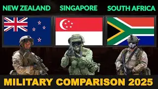 New Zealand vs Singapore vs South Africa Military Power Comparison in 2025