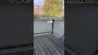 Dutch weather in one reel ❄️☀️ a few moments later #NetherlandsWeather #DutchWeather #